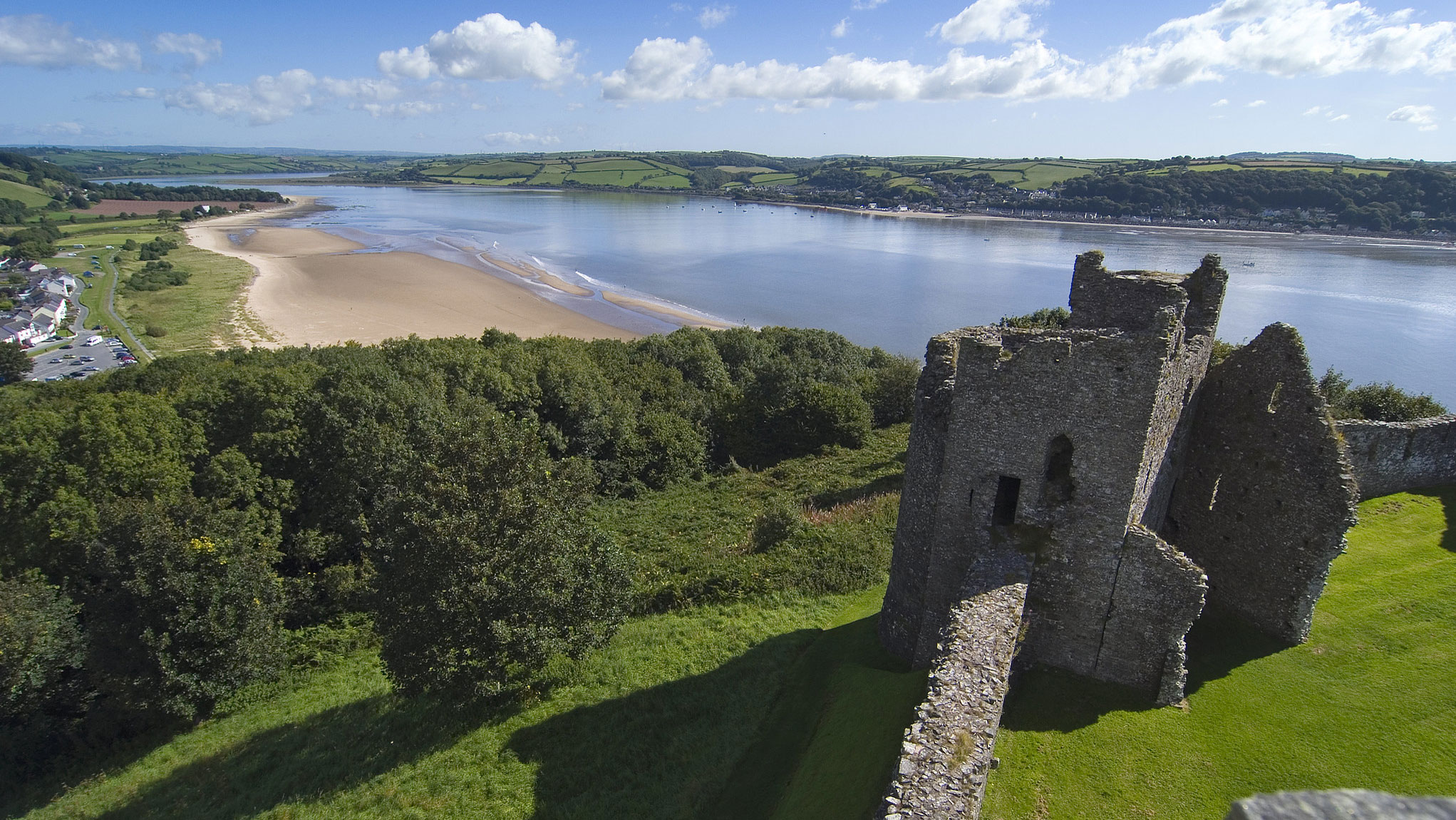 View from Llansteffan castle